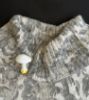 Picture of Crochet White and Yellow Mushroom Beaded Brooch